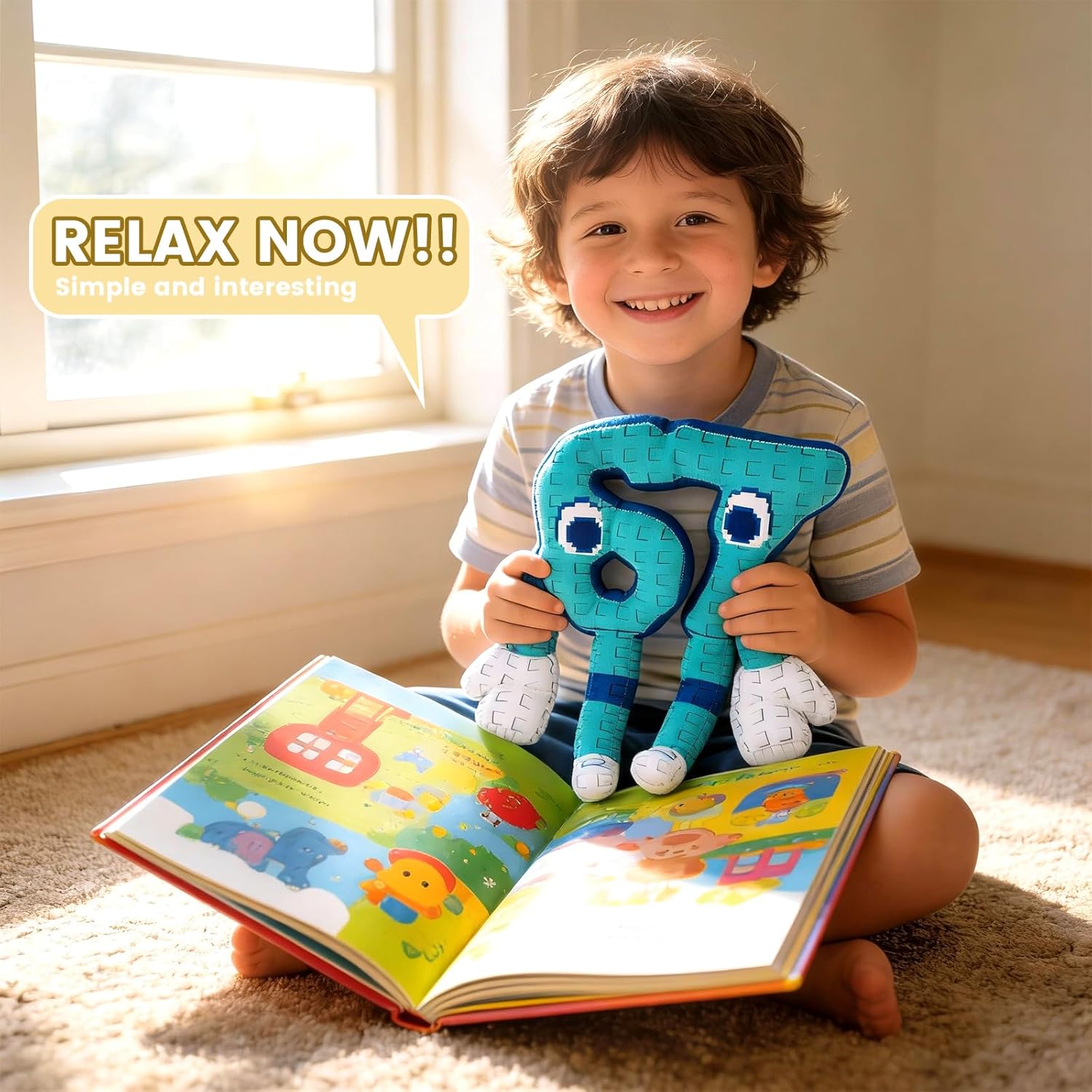 Brainrot Six Seven Plush Brainrot 6 7 Plush Blue Style 10 inch (67 Blue) - Image 7