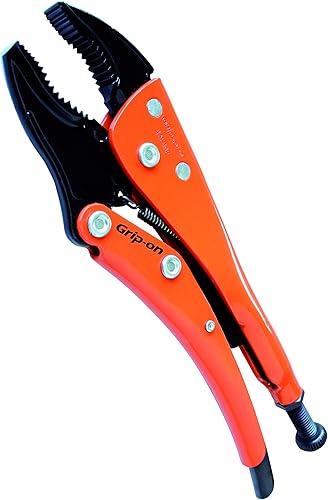 Miniatura 3 de Anglo American Tools - Alicates de bloqueo de mandíbula recta de 5 pulgadas en epoxi naranja, GR11205