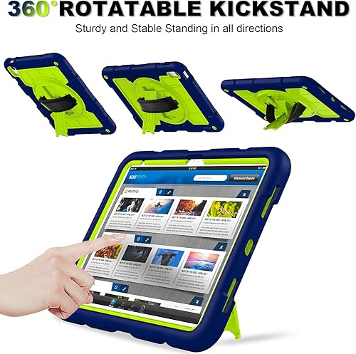 Miniatura 3 de Funda para iPad de 10. generación 2022 para iPad de 10.9 pulgadas con soporte para lápices para niños, funda para iPad de 10 generación con correa