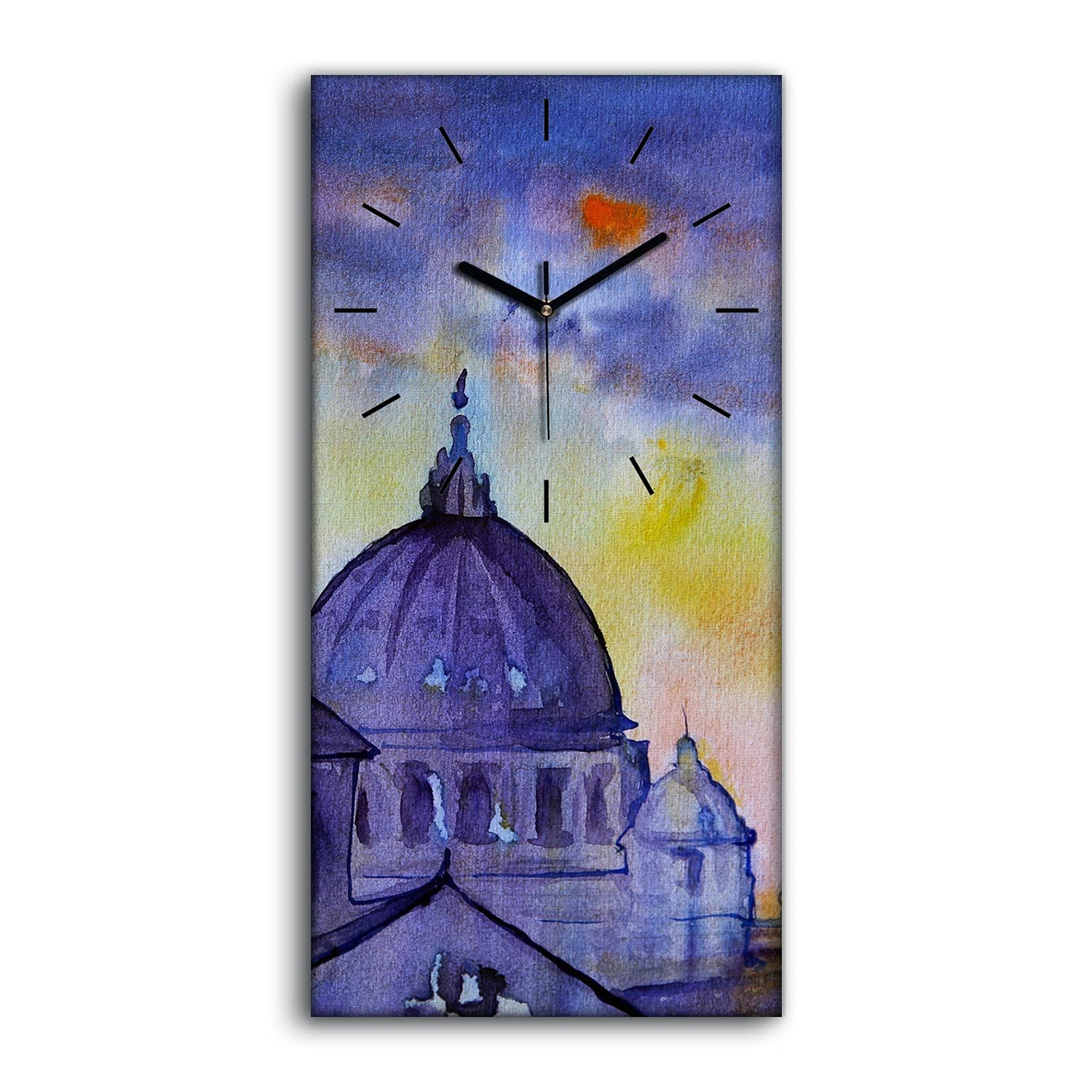 Horloge sur Toile Art Mural Haut de Gamme Basilique Saint Pietro