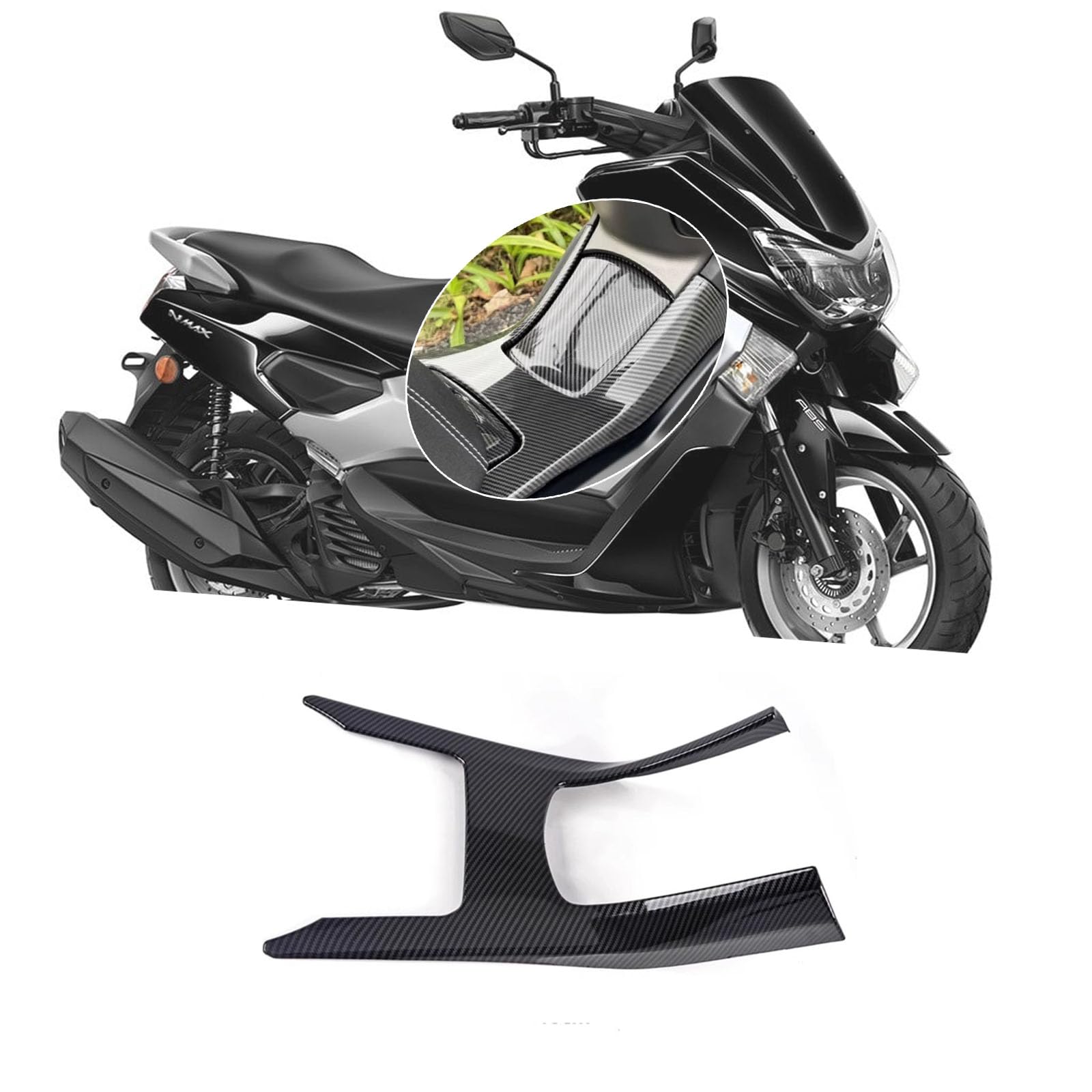 NMAX155 2020-2023 カーボン調 フロントカウル 外装パーツ Amazon | GoGoDDJP For NMAX155 nmax155 2025 2024 2023 オートバイ に