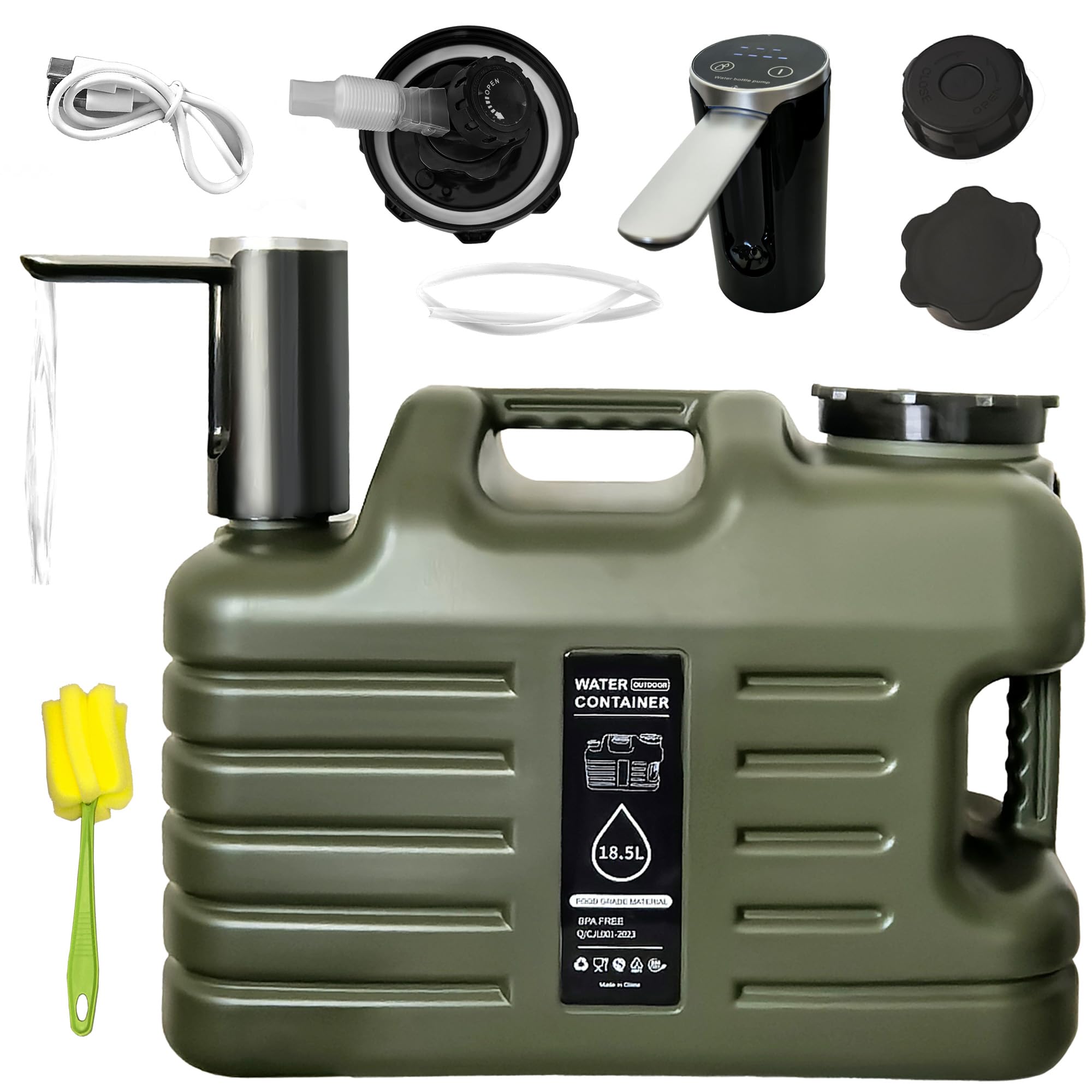 Carafe à eau de 18,7 litres pompe électrique Type-C robinet portable camping - 7