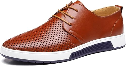 Men's Casual Oxford Shoes Breathable Flat Fashion Sneakers