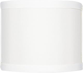 Upgradelights 6 Inch Clip On Wall Sconce Shield Half Lampshade 6x6x5 (White)