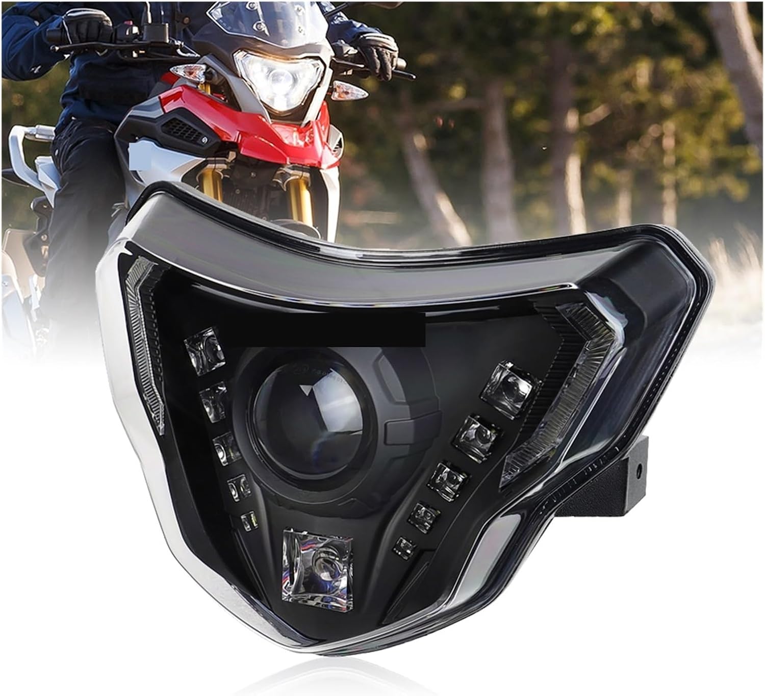 Motorcycle LED Headlight Head Lights Devil Eyes Assembly Kit Compatible with M/W G310GS G310R G 310 GS R 310GS 2016-2022