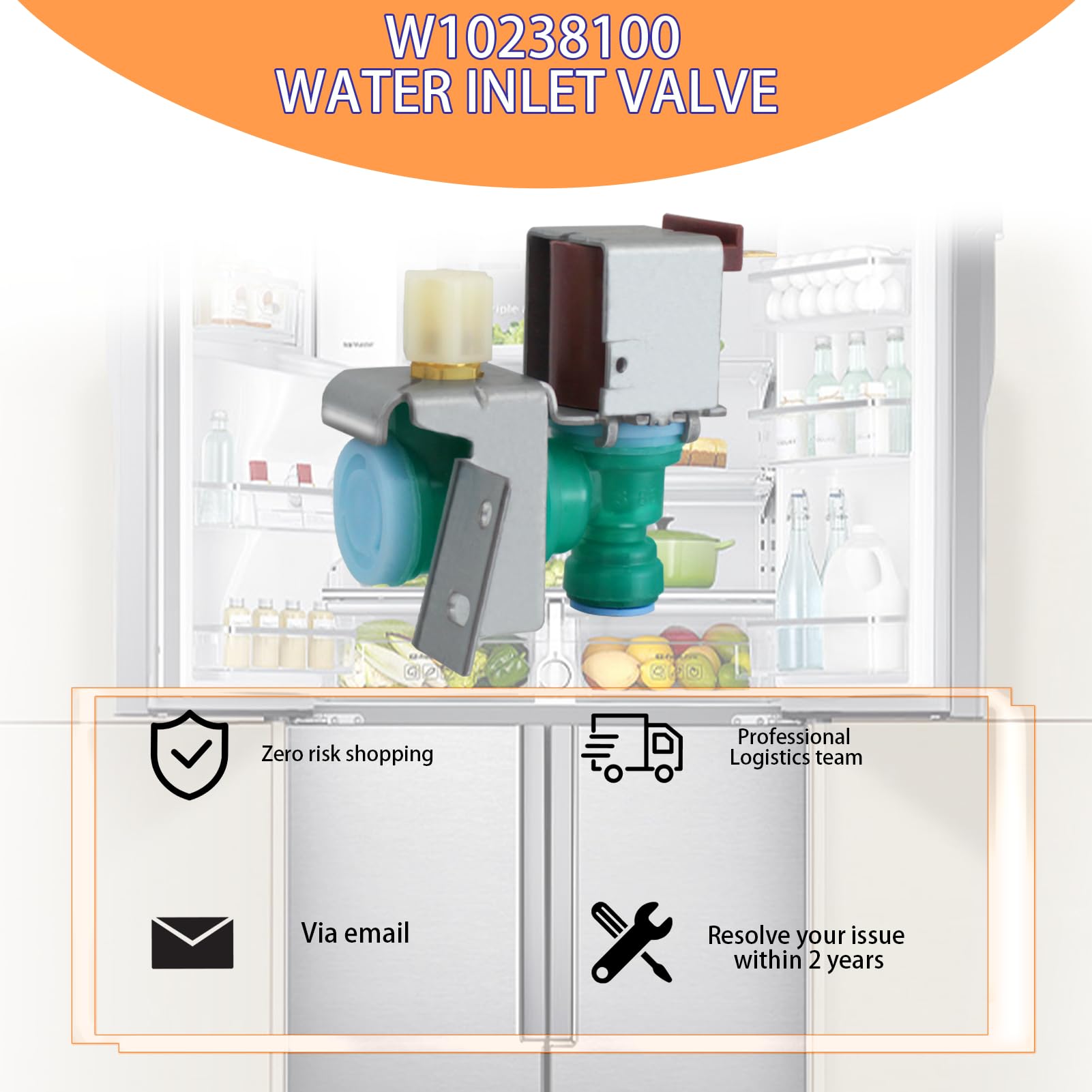 Amazon.com: 2024 Upgrade WPW10238100 Refrigerator Water Inlet 