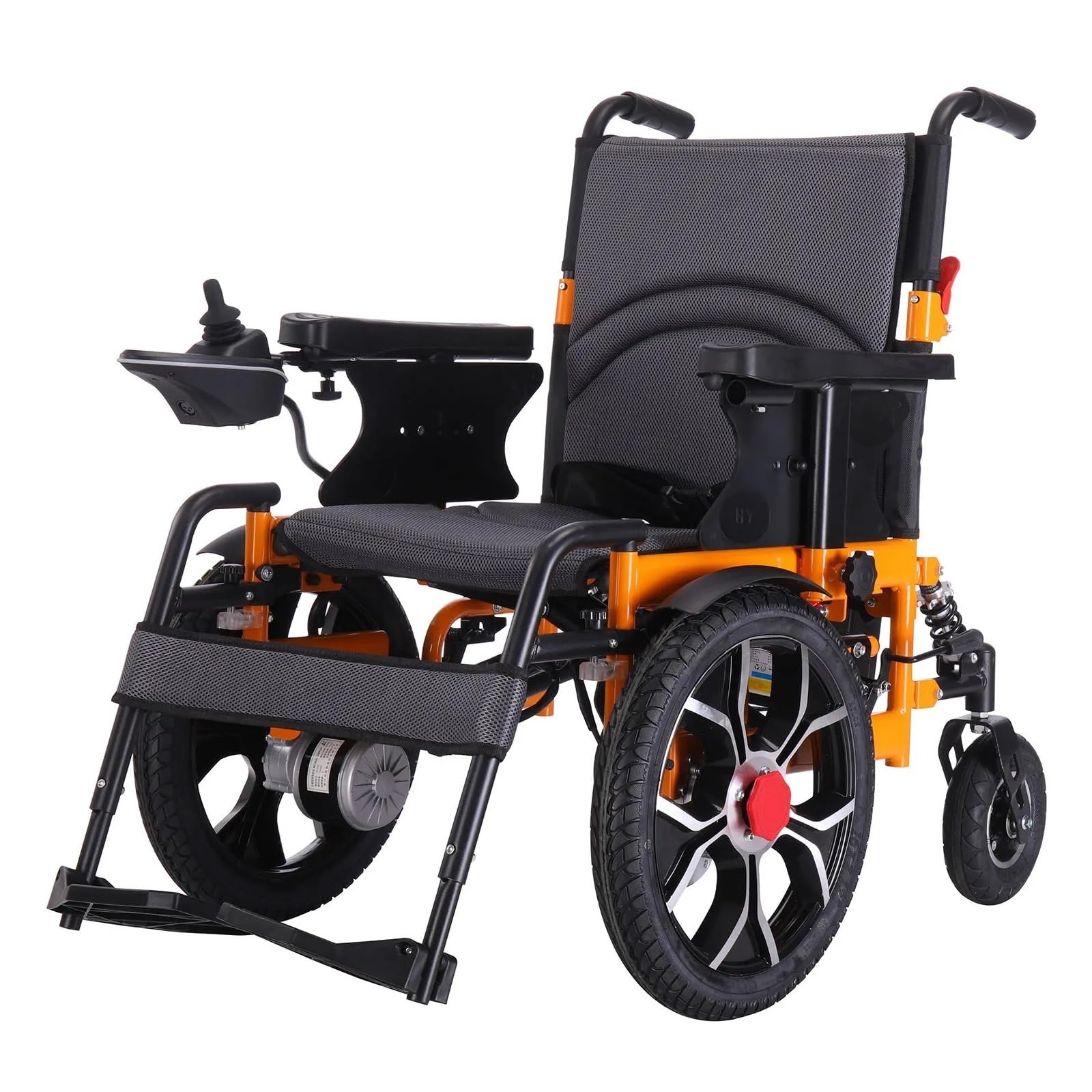 Sedia A Rotelle Elettrica Pieghevole Trazione Anteriore Capacità Di Carico 150 Kg Motore A Batteria 12AH 500 W Adatto A Tutti I Terreni Comodo E Facile Da Usare