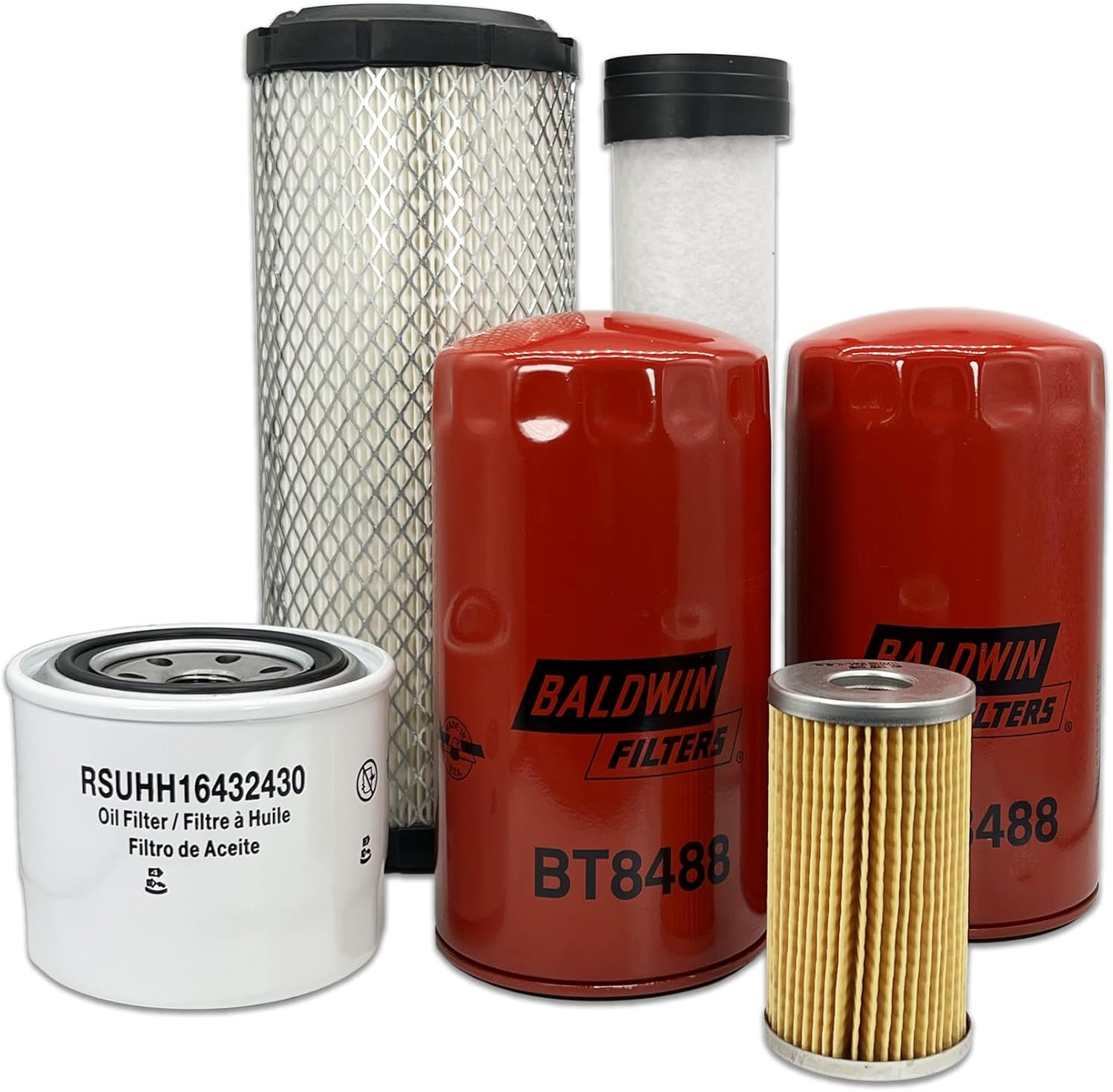 HERO Maintenance Filter Kit For Kubota L39 Tractor Filters Compatible With OEM TA04093230 TA04093220 HH16432430 HHTA037710 1552143160