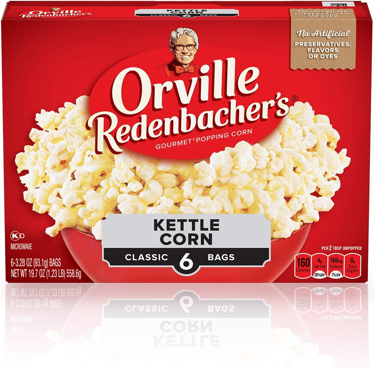 Kettle Corn Microwave Popcorn, 3.28 Oz, 6 Ct