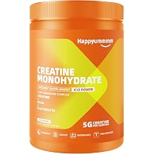 Creatine Monohydrate Powder with BCAA 211 and Electrolytes, 5g Creatine per Serving, Vitamin C, B12, Magnesium & Zinc, Unflavored, Vegan, 66 Servings, 18.7 Oz