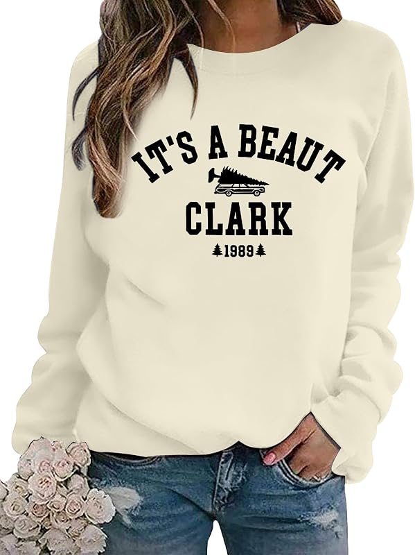 ASTANFY It’s a Beaut Clark Sweatshirt Women – Soft, lightweight stretchy fabric