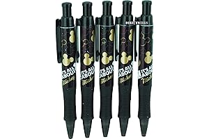 Mickey Mouse 5 Gold Retractable Pens Pack