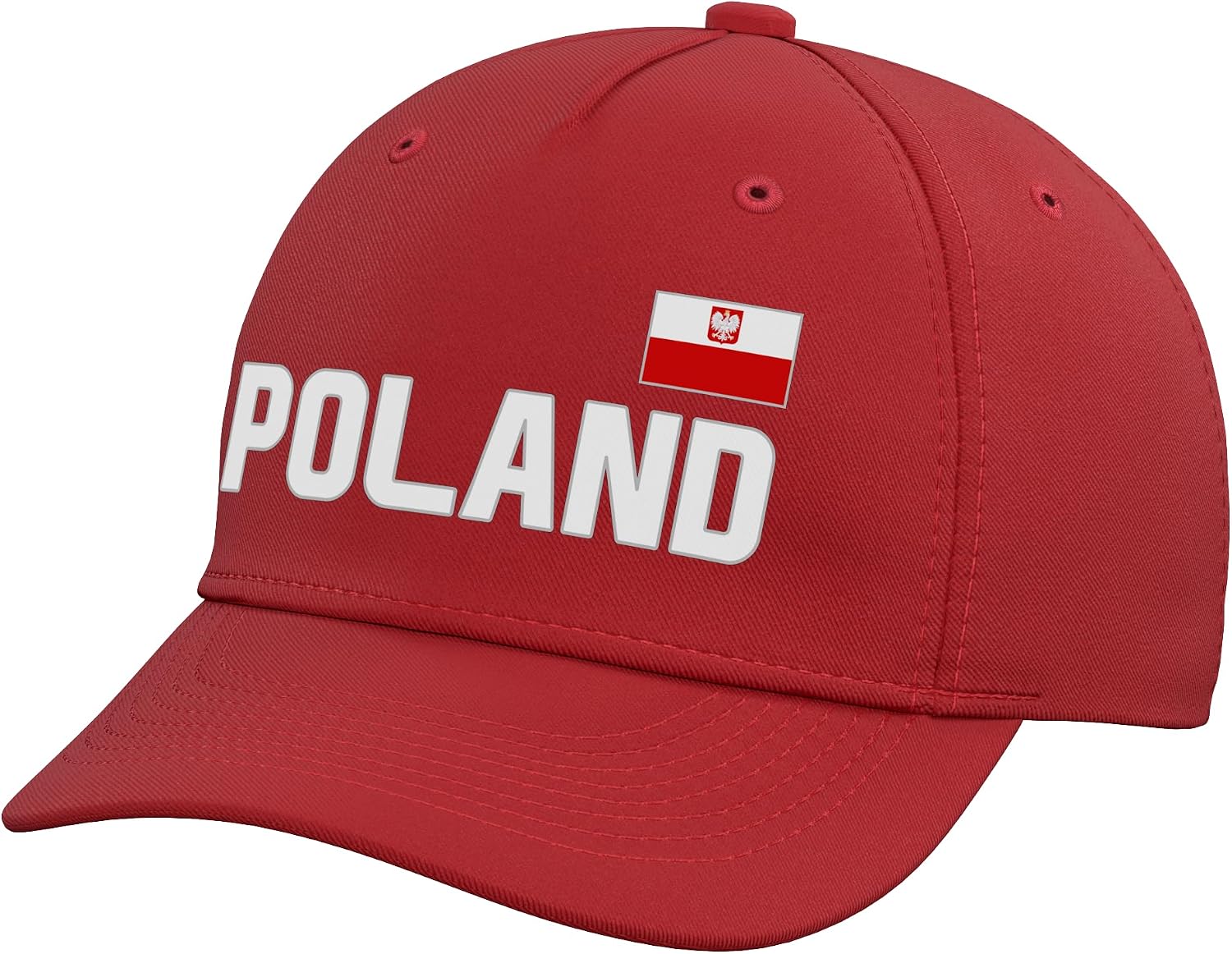 Poland Flag Polish Pride Polska International Country Adjustable Baseball Hat