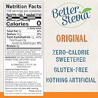 Vista 2 de NOW Foods Paquetes de extracto de stevia TwinPack, cajas de 100 unidades (paquete de 2)