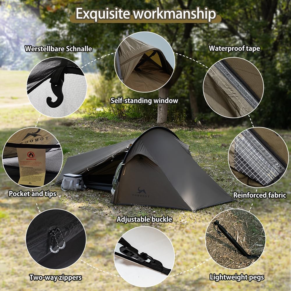 Amazon.co.jp: MC TOMOUNT ビビーテント 超軽量 2.5ポンド 1人用