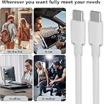 USB C to USBC Cable 10ft,Long 10 feet iPhone Charger Cable Fast Charging Power Cord [Apple MFi Certified] for iPhone air 17 16 15 Pro max/Plus/for iPad Pro/Min, Type C to USB-C Charger