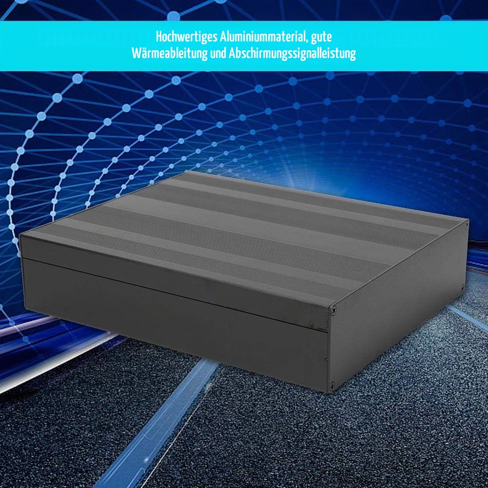 Aluminium Projektbox Mattschwarzes Gehäuse DIY Gehäuse für Elektronische Produkte 50 x 178 x 220 mm Dicke der Aluminiumbox 1, 25 Bis 1, 5 mm