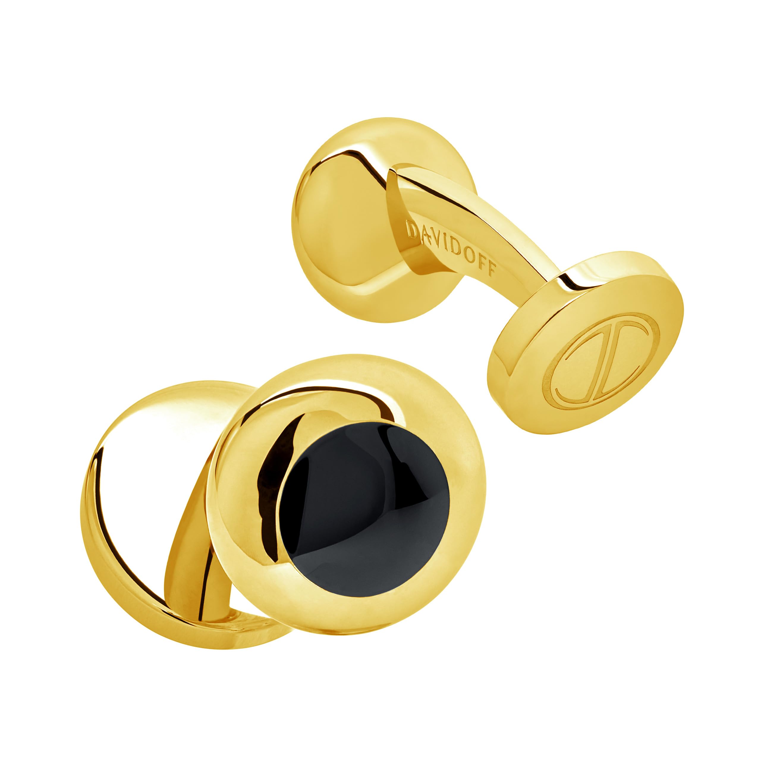 DAVIDOFF ESSENTIALS Cufflinks - Mini Gemelos para hombre - gemelos para camisas fabricados en latón – accesorios de hombre para bodas y eventos