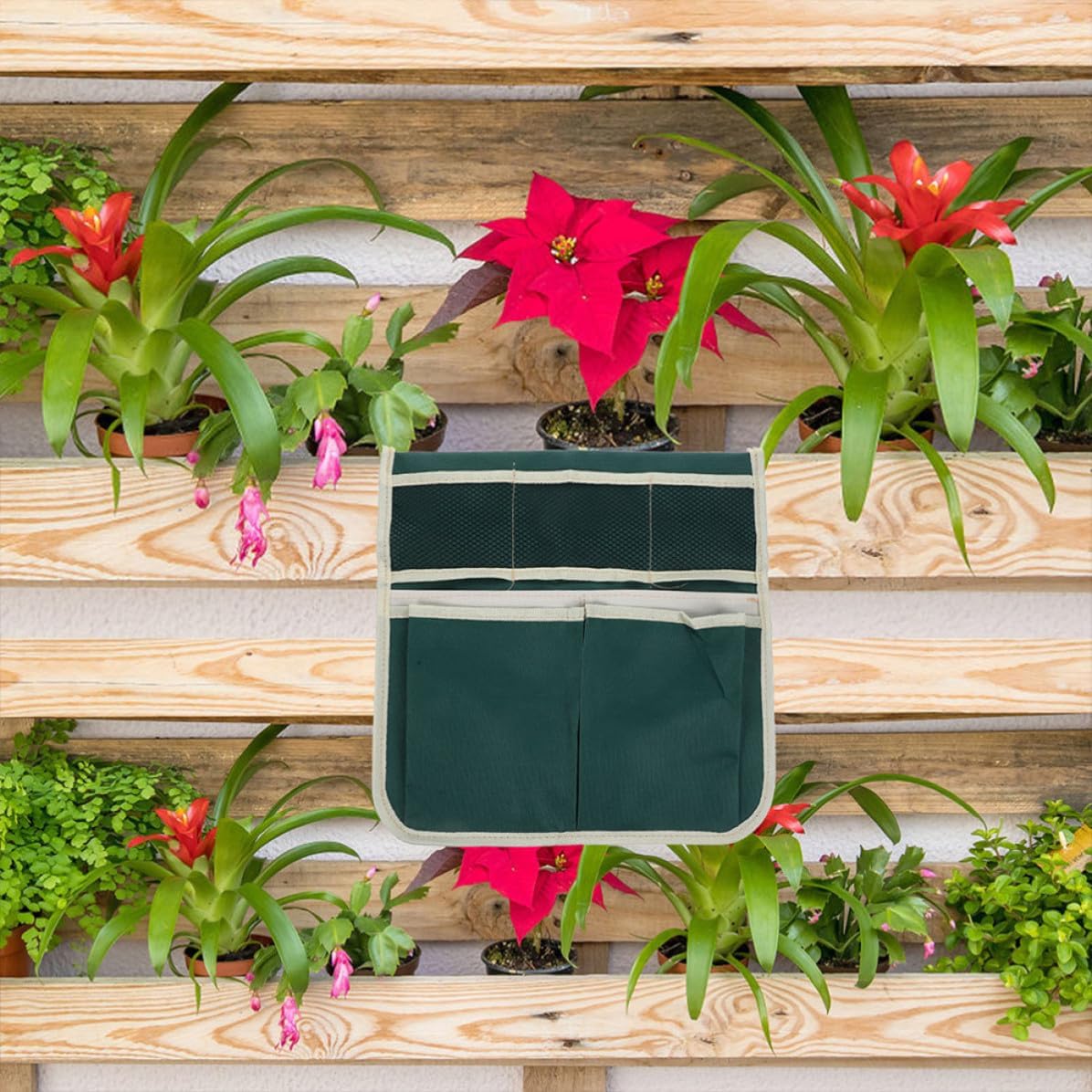 2pcs Kneeling Stool Garden Tool Storage Bag with Side Pockets image 5
