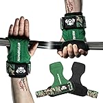 MANUEKLEAR Gym Straps Weight Lifting, Double Leather Lifting Straps for Men Deadlift with Cushion Wrist Loop, Gym Liftings Wrist Wraps for Weightlifting