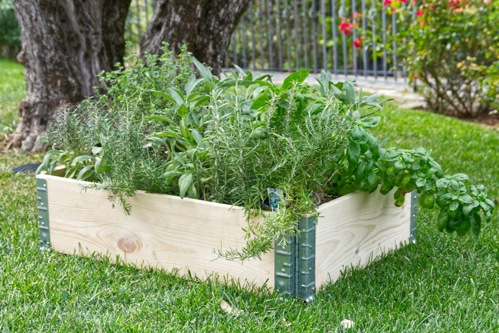 Jardinière rose bois brut 80x40x20 cm pour éviter la surchauffe des racines