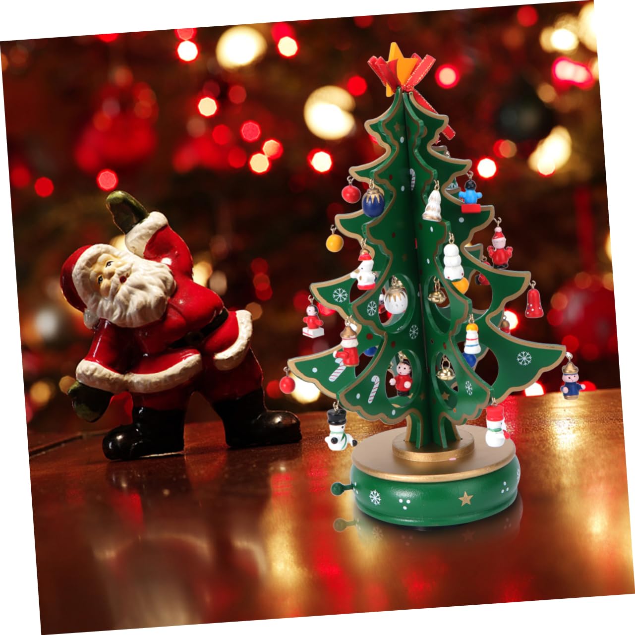 Amazon｜TENDYCOCO 木製 クリスマスツリーオルゴール クラシック