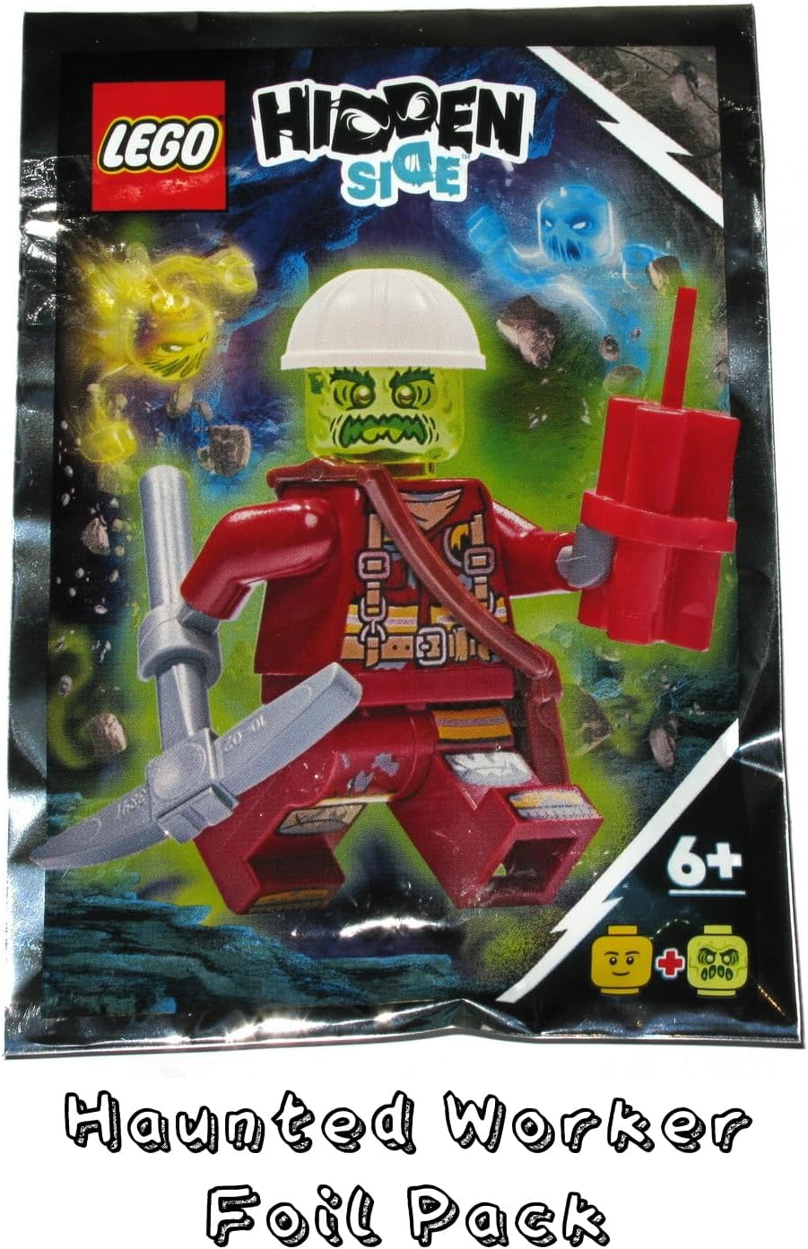 LEGO Hidden Side Minifigure Combo Four Pack - Possessed Pizza Delivery Man, El Fuego, Possessed Biker, and Jack Davids