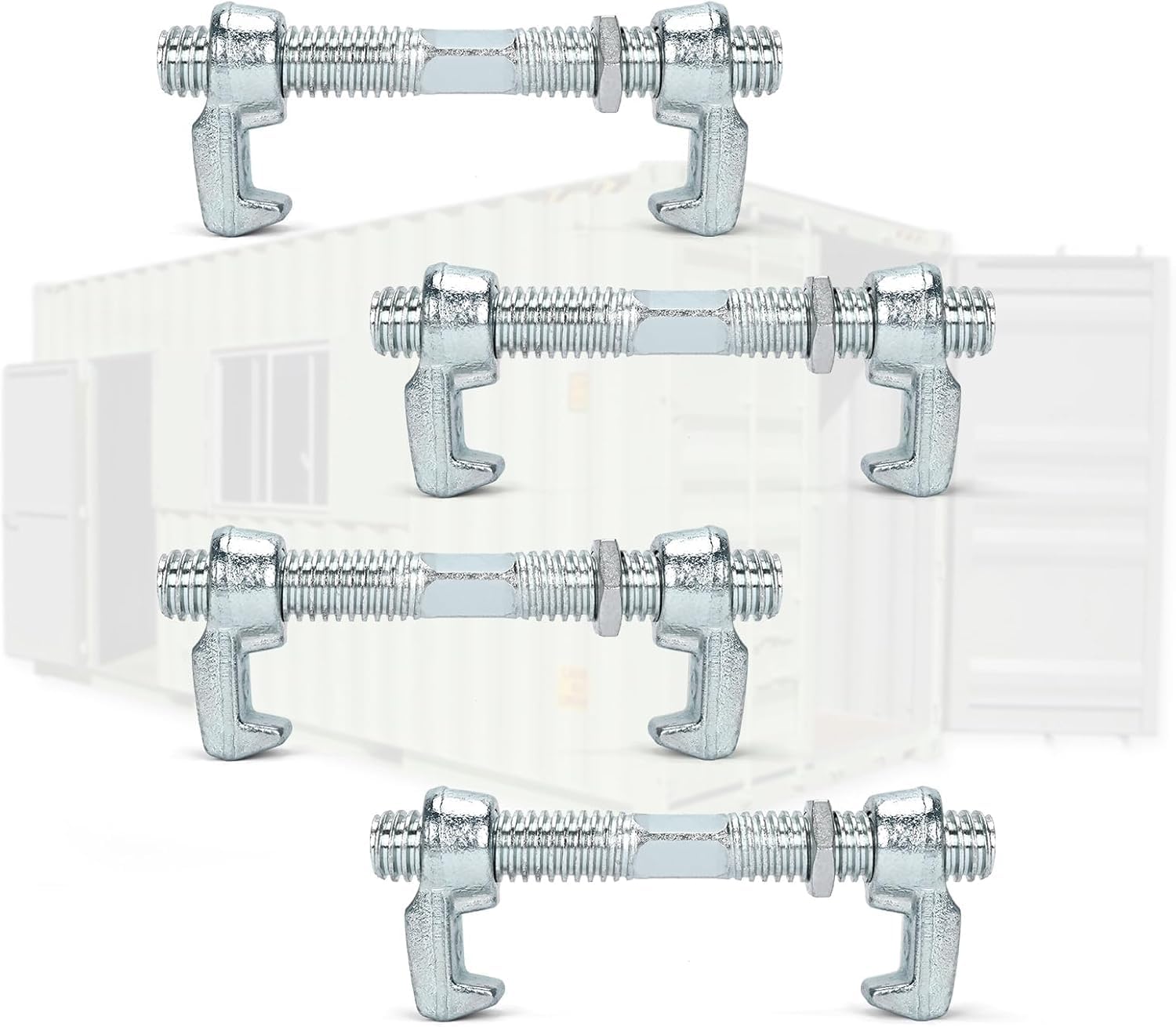Abrazaderas de contenedor ajustables tonchean de 280 mm galvanizadas para alta resistencia