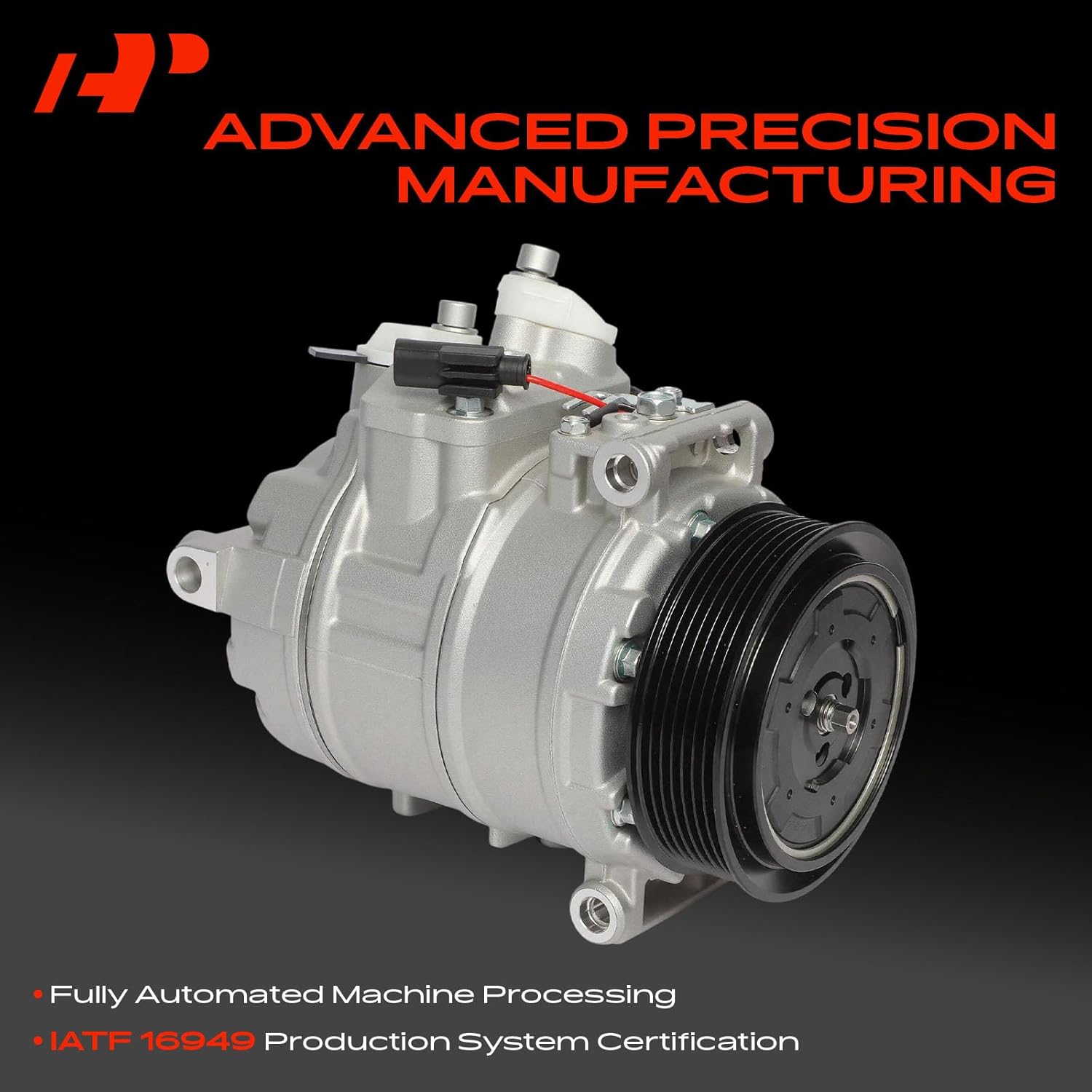 A-Premium Air Conditioner AC Compressor with Clutch Compatible with Mercedes-Benz Sprinter 3500, Sprinter 3500XD, GL320, GL350, S350, S600, S65 AMG, SL600, SL65 AMG & Dodge Sprinter 2500