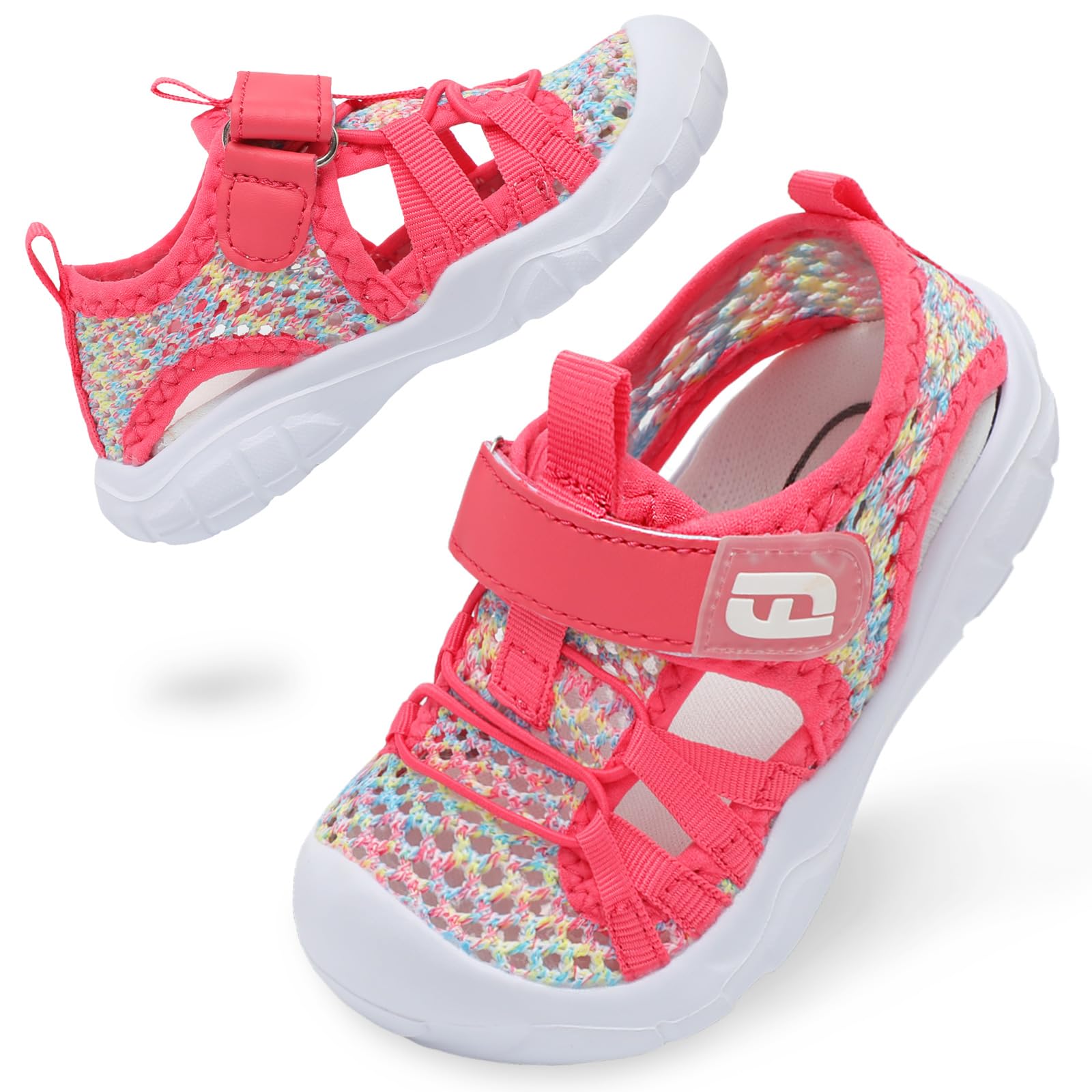 JOINFREE Toddler Boys Girls Water Shoes Breathable Qucik Dry Sport Beach Sandals Lightweight Barefoot Flexible