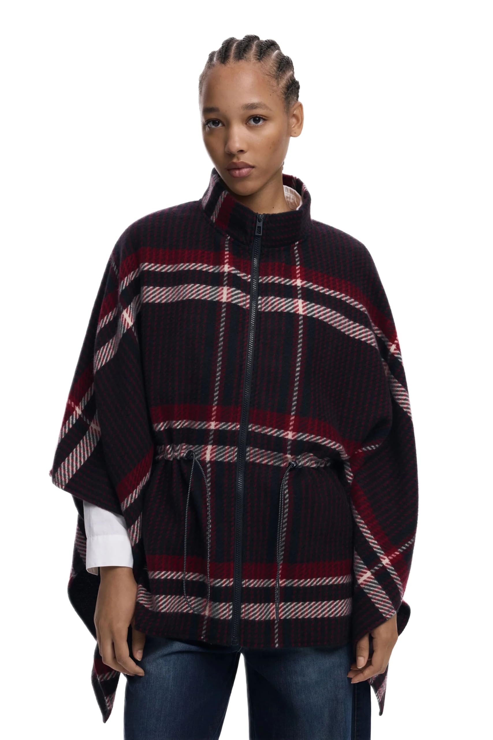 DESIGUAL PONCHO DONNA NERO