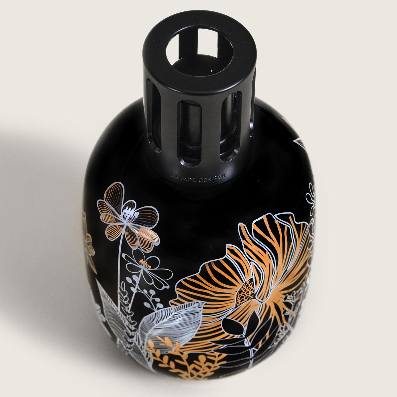 Maison Berger - Lámpara de porcelana vegetal negra Berger