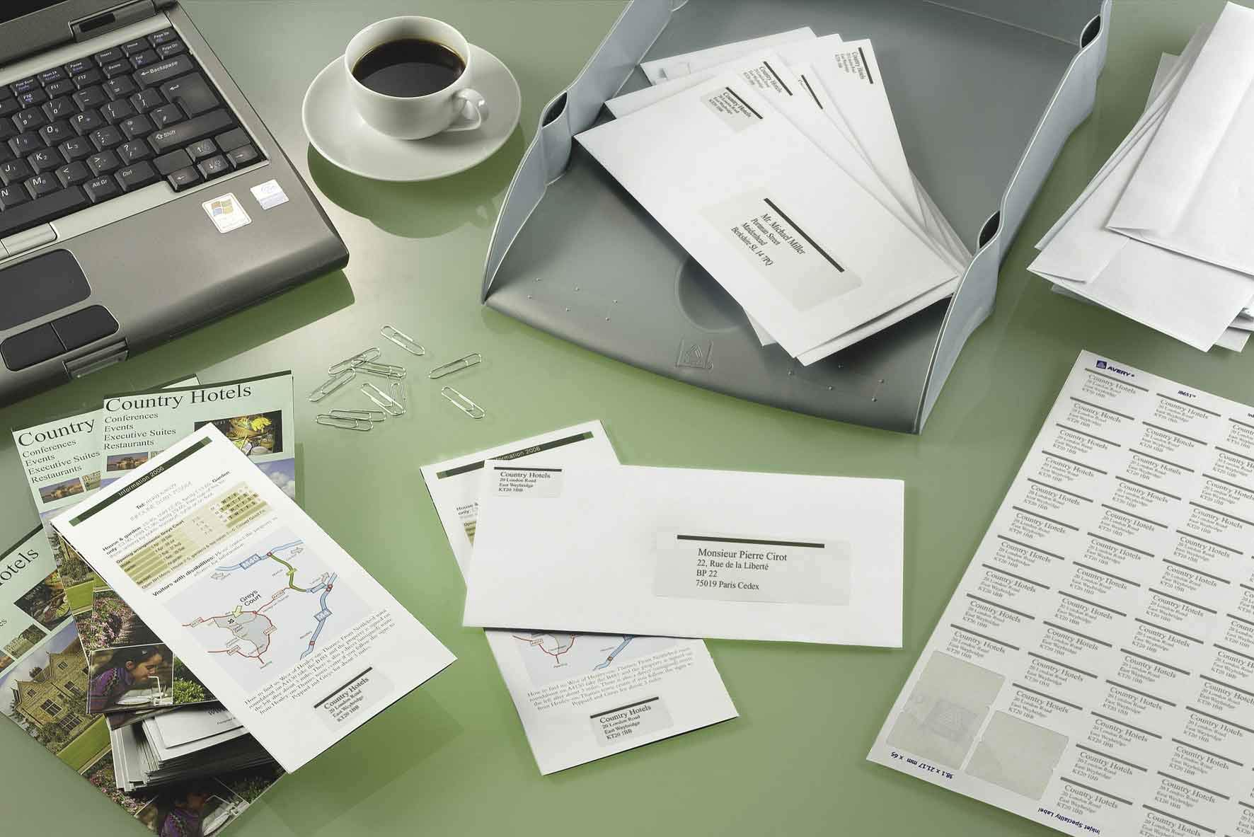 TICO 947913 Klebeetiketten – 10 Blatt Weiße Aufkleber Für Ordner, Geschenke & Mehr