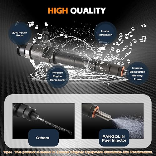 Miniatura 6 de PANGOLIN 0445110250 WLAA-13-H50 0986435123 Inyector de combustible Inyector diesel 4PCS para MAZDA BT-50 WLC, WL3, MRZ-CD, 4X4, UN, CN 2.5D ENGINE