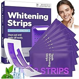14 PièCes Bandes Blanchiment Dentaire Violet, Bandes Nettoyantes Pour Blanchiment, Facile À Utiliser, Élimine Les Taches De Café Et De Thé, Haleine Fraîche, Soin Quotidien