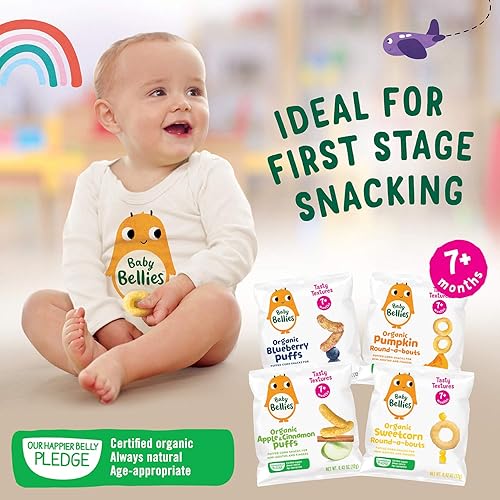 Miniatura 3 de Baby Bellies Calabaza orgánica Round-a-bouts bolsa de 042 onzas paquete de 6