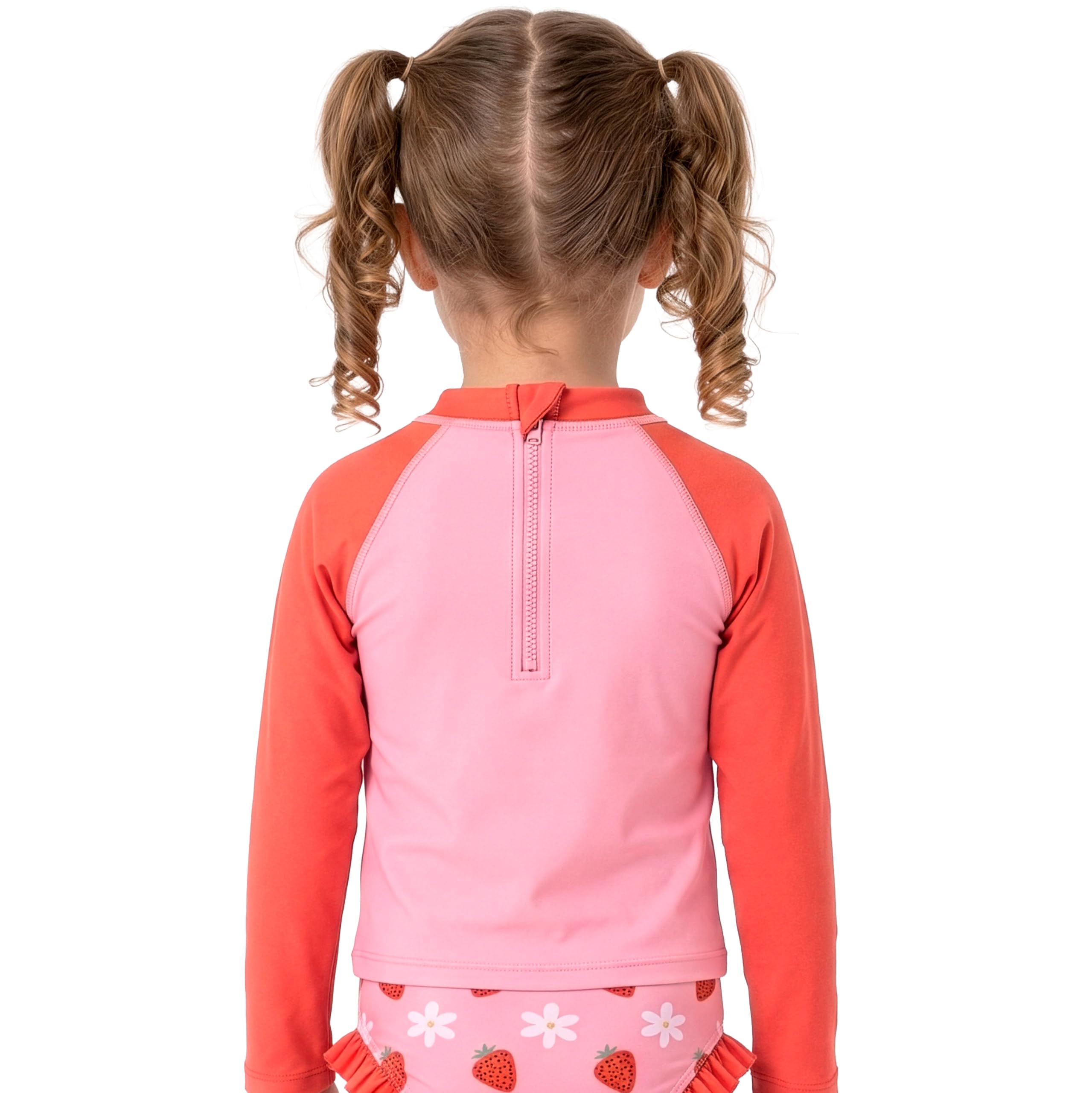Disney Minnie Mouse Bañador Piscina Niña 2 Piezas, Bañador Natacion Niña Manga Larga, Traje De Baño Niños con Minnie & Daisy