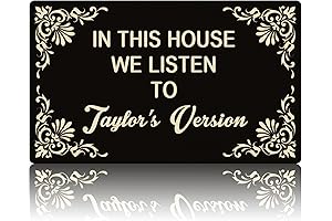 In This House We Listen to Taylor's Version: A Swiftie's Welcome Mat