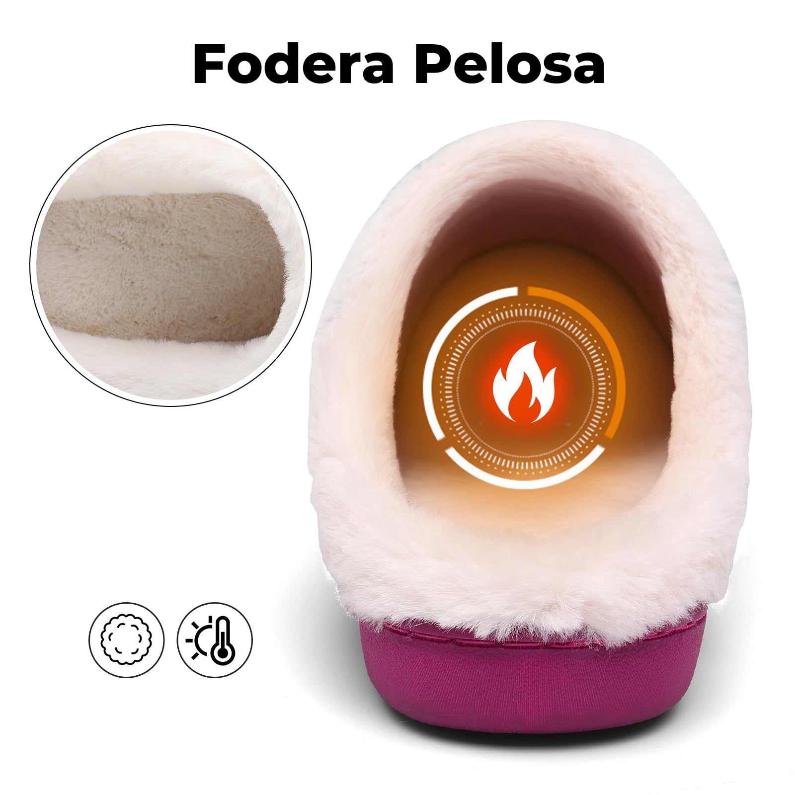 Mishansha Pantofole Donna Uomo Memory Foam in Caldo Cotone Scarpe da Casa
