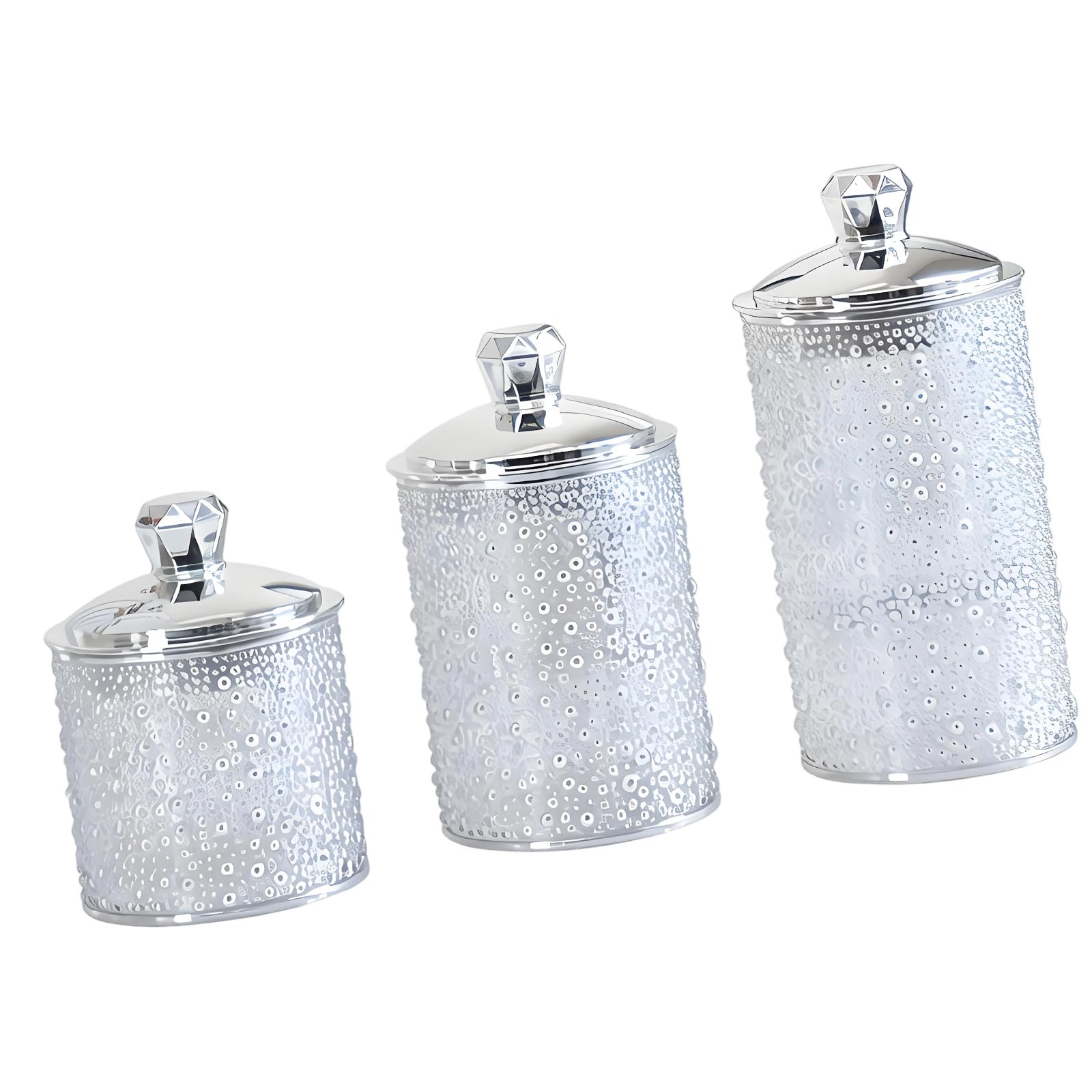 Tsophreniq Of 3 Coffee Canister Gold Accented Jars with Tight Seal Ideal for Preserving Nut and Baking Supplies Premium Sealed Food Canisters Perfect for Coffee Tea
