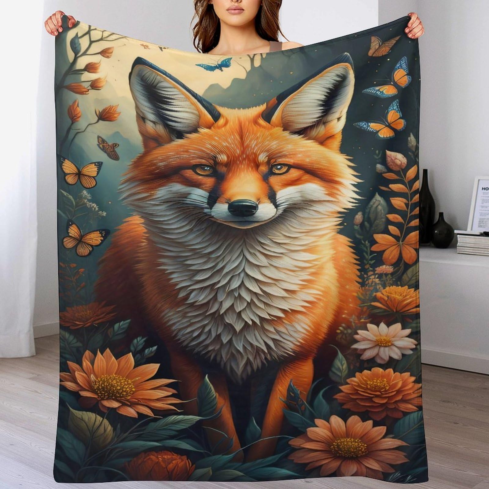 Couverture de lit en flannel de qualité supérieure jeté de canapé chic 150x200cm