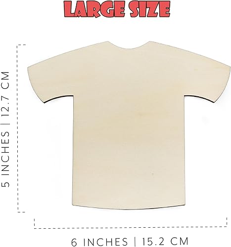 Miniatura 6 de Attatoy Sports - Kit de manualidades de madera para niños (paquete de fiesta) juego de pintura artística para decoración de camiseta deportiva con