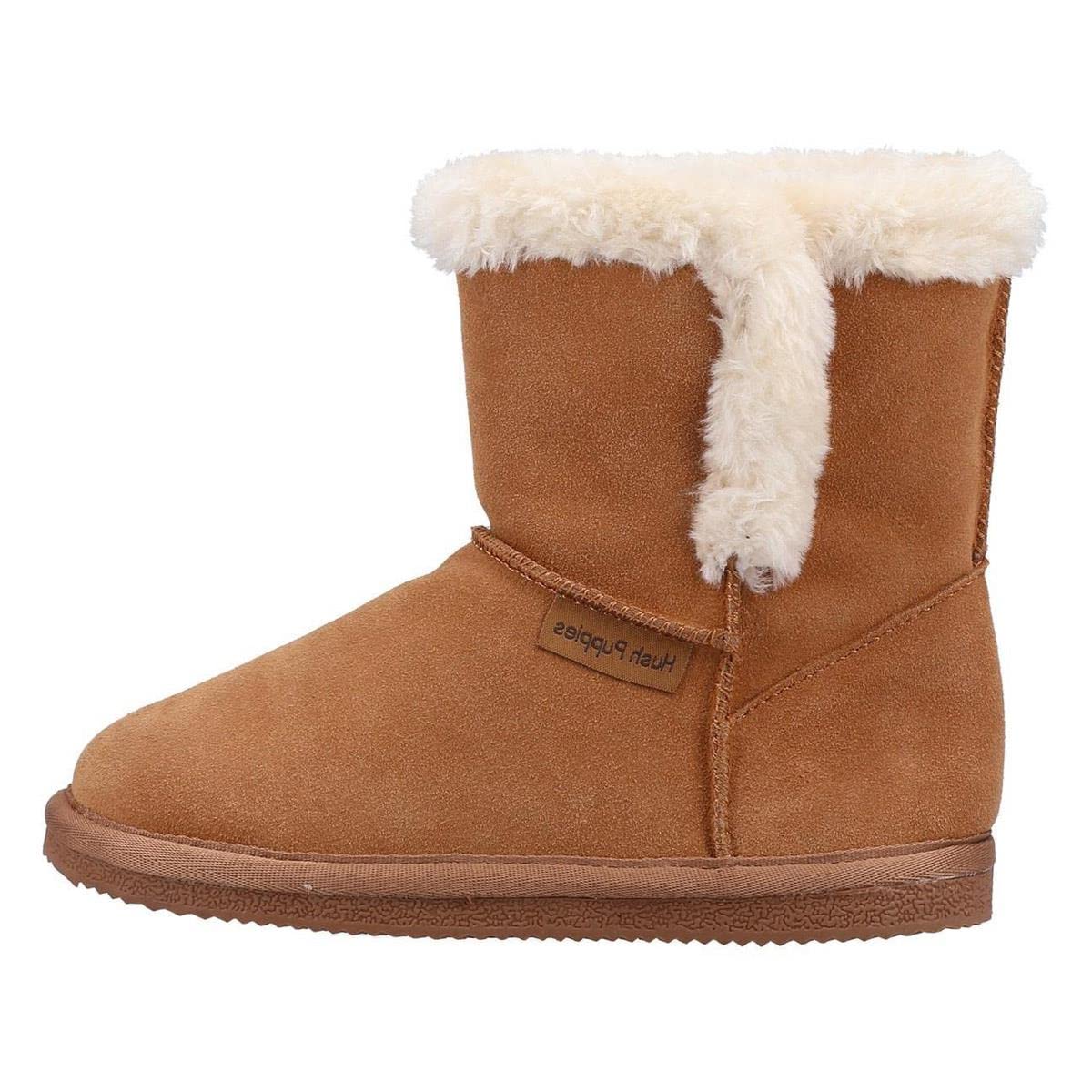 Hush Puppies Girls Ashlynn Slipper, Tan, 13 UK Child