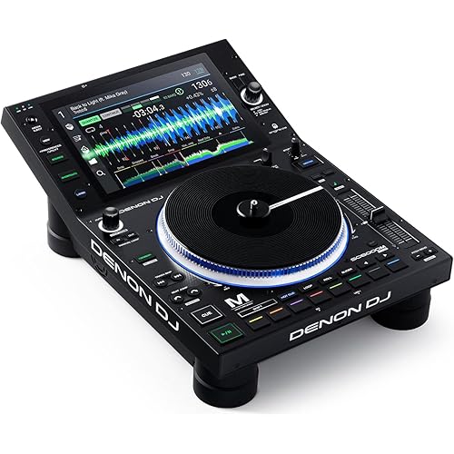 Denon DJ SC6000M PRIME –Standalone DJ Media Player with Motorized Platter, WiFi Music Streaming and 10.1-Inch Touchscreen