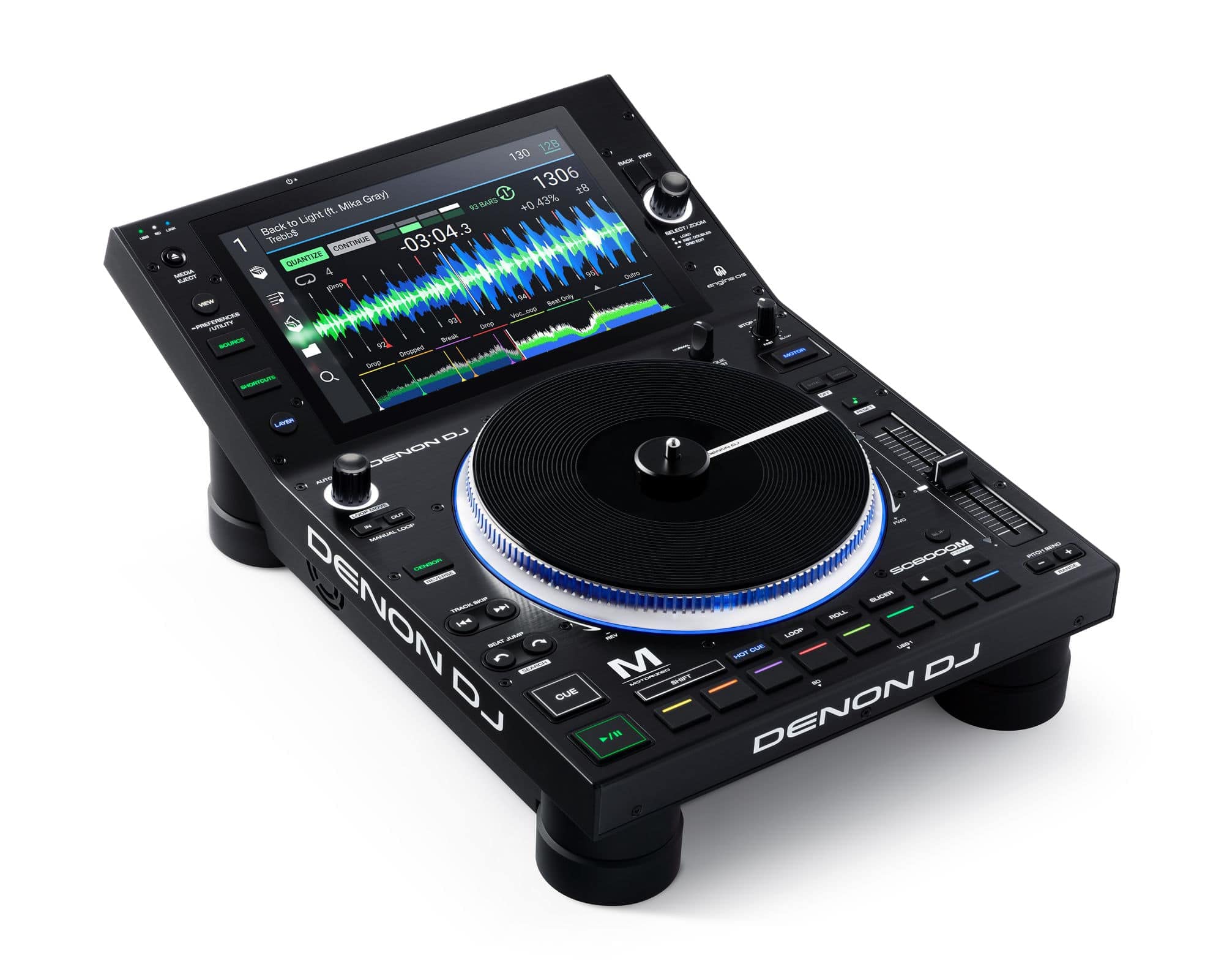 Denon DJ SC6000M PRIME –Standalone DJ Media Player with Motorized Platter, WiFi Music Streaming and 10.1-Inch Touchscreen