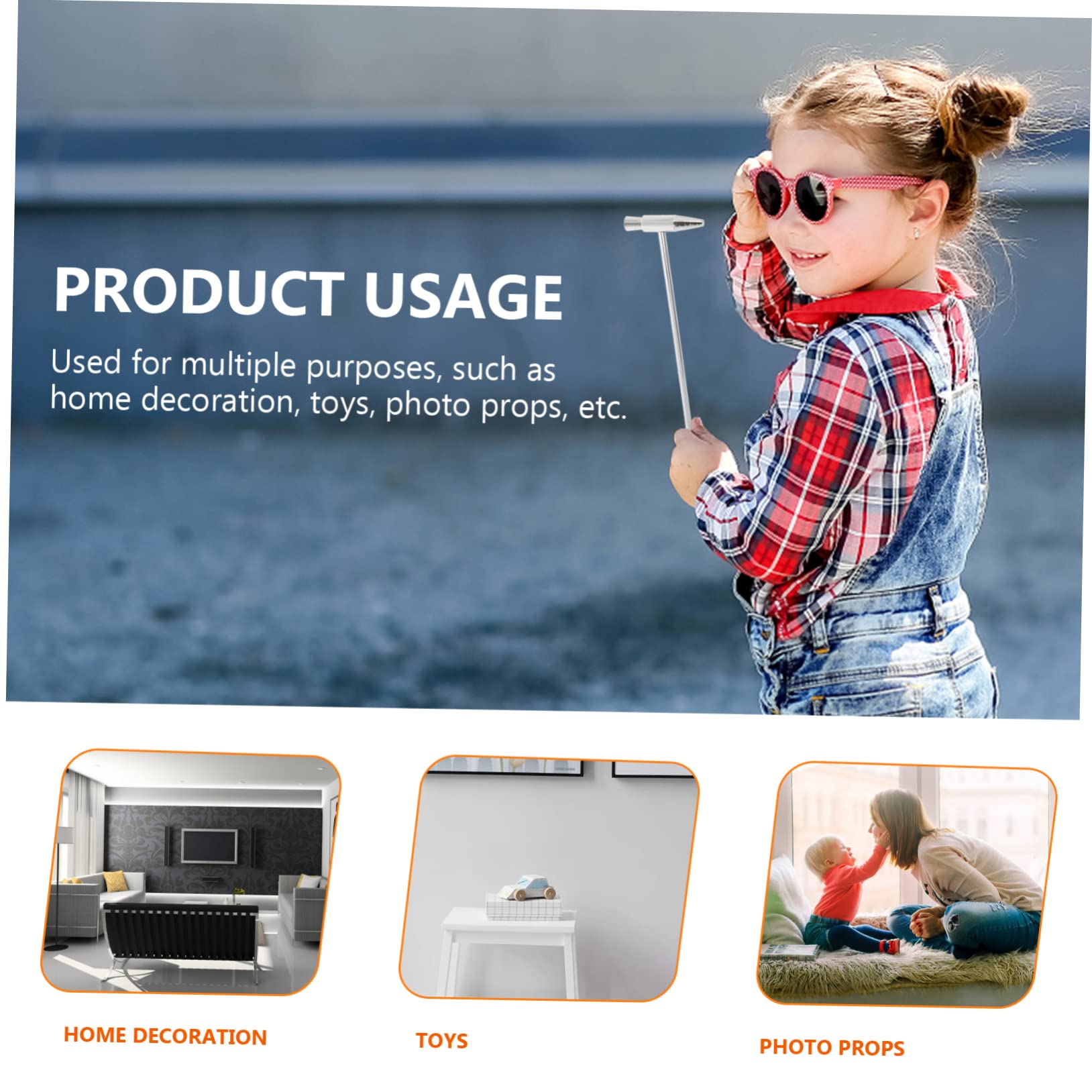 ERINGOGO 5Pcs Water Repair Hammer Versatile Tuning Hammer for DIY Craft Jewelry Making Watch Repair and Micro Parts Assembly Lightweight and Portable Tool