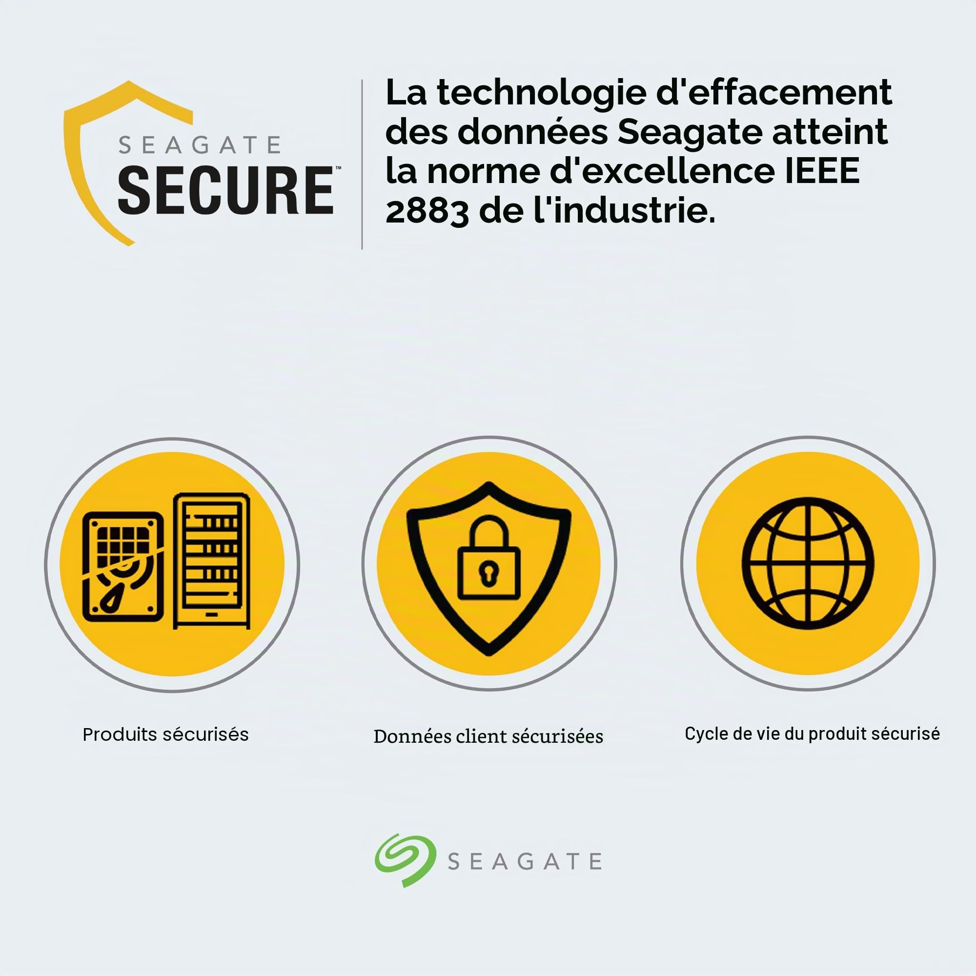 Seagate IronWolf NAS 12TB Interne Festplatte CMR 3.5 Zoll Sata III 256MB, ST12000VN0007 (Reconditionné)