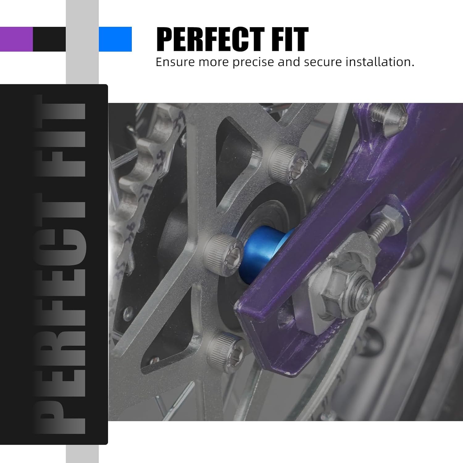 NICECNC Rear Wheel Hub Bearing Tube Spacer & Foot Pegs Bracket Package Compatible with Surron Light bee X/S/ L1E,Compatible with Segway X160 X260 See Fitment