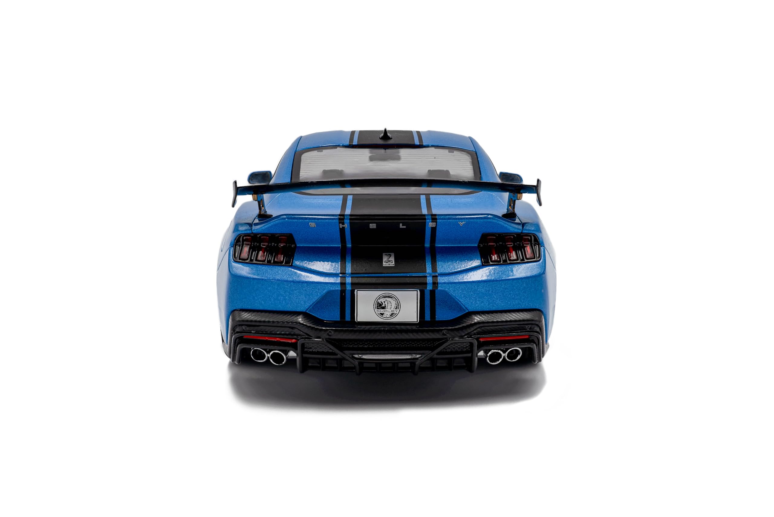 Solido Shelby Mustang Snake Race – 1:18 Modellauto in Blau, Premium Die-Cast Sammlermodell mit Racing-Look