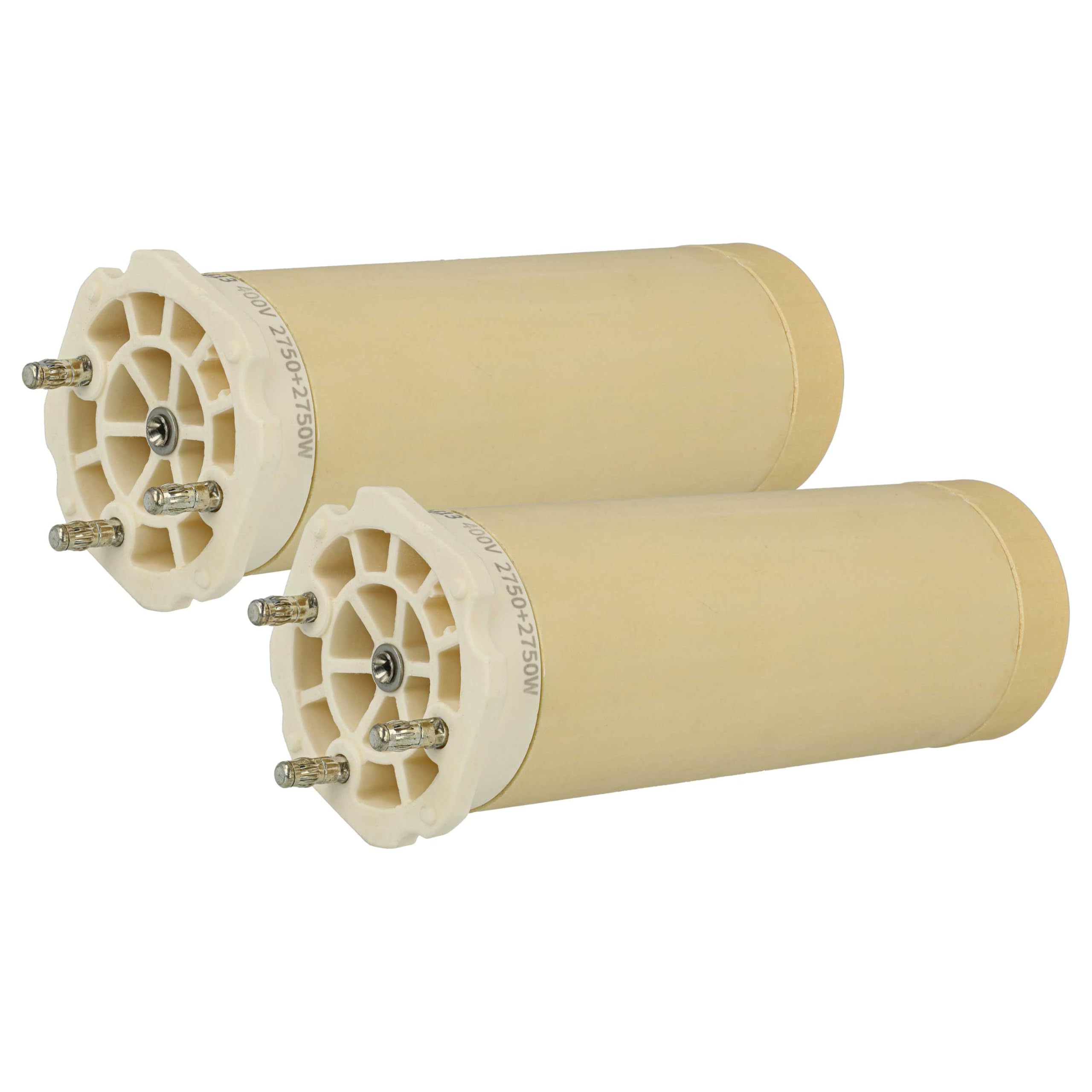 vhbw 2 x element grzejny zamiennik do Leister 114.418, 148.521, 148.518 do pistoletu spawalniczego na gorące powietrze - 5500 W, ceramiczny rdzeń grzewczy, 4,45 x 12,6 cm